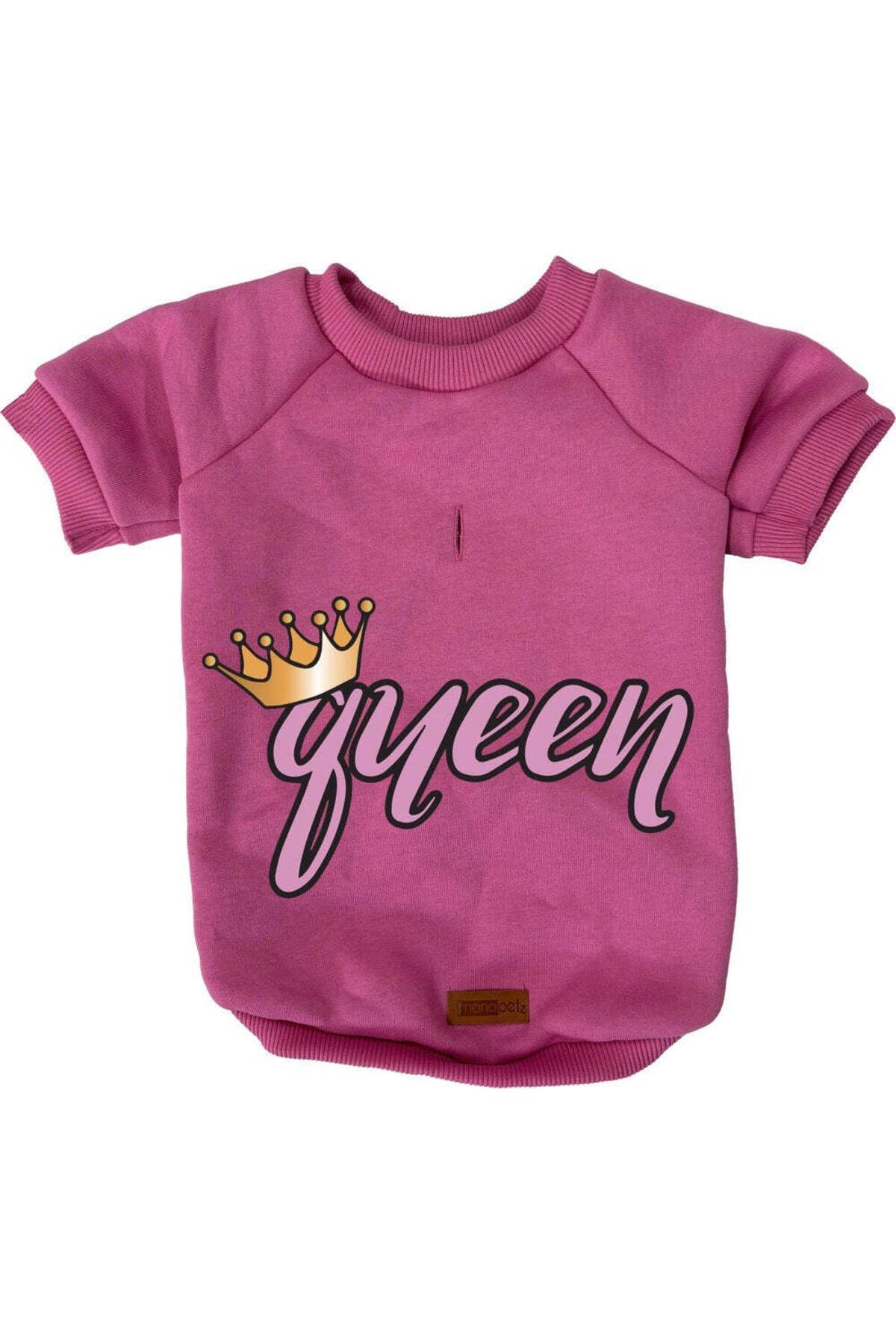 Kedi ve Köpek Kıyafeti & Elbisesi - Pembe Sweatshirt Queen