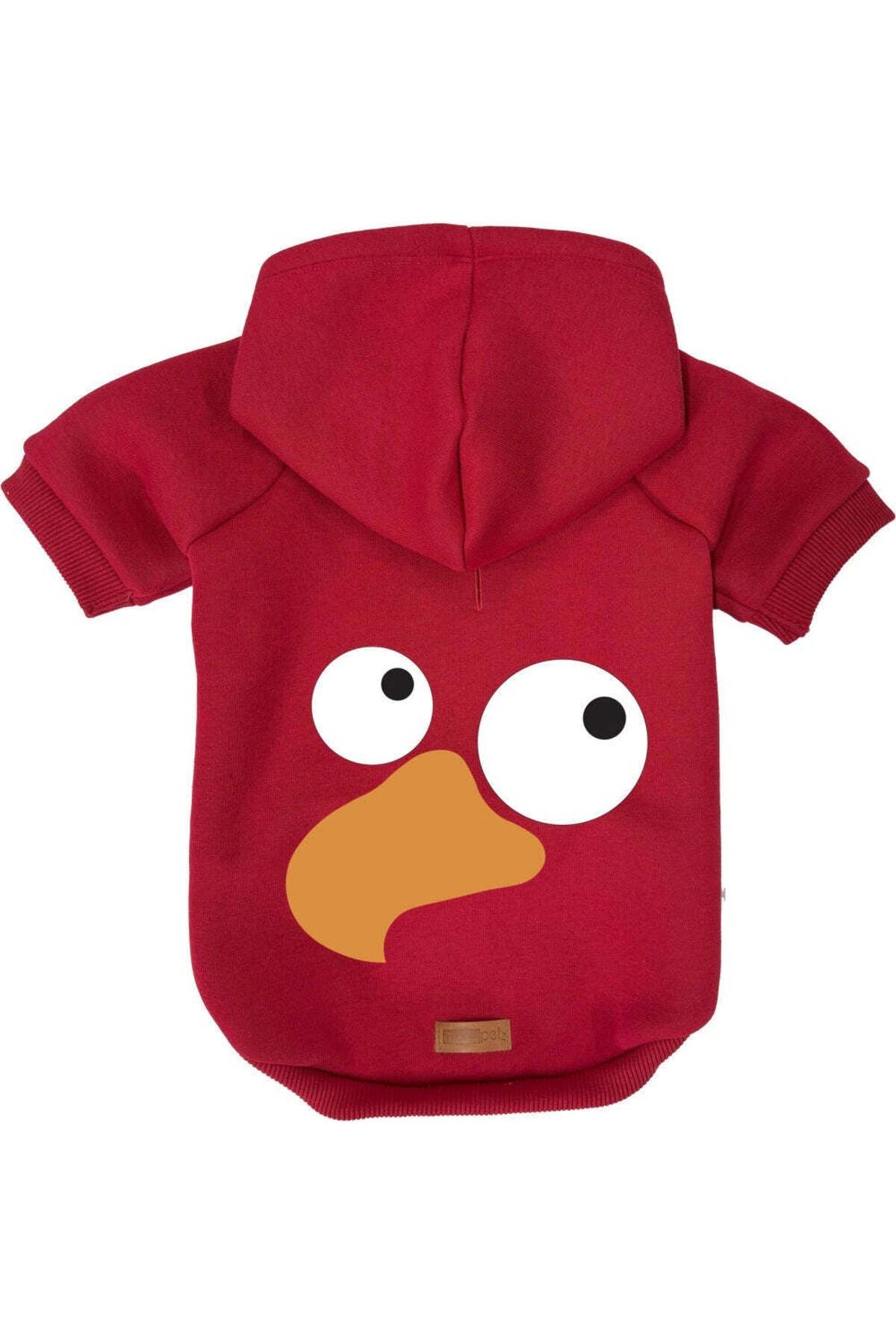 Kedi ve Köpek Kıyafeti & Elbisesi - Kırmızı Hoodie Vektör Kuş