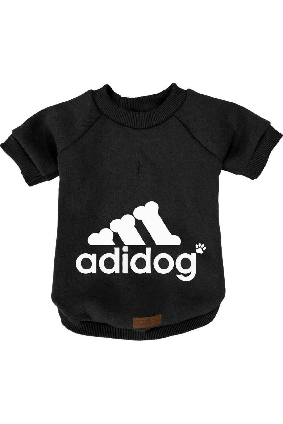 Kedi ve Köpek Kıyafeti & Elbisesi - Siyah Sweatshirt Adidog