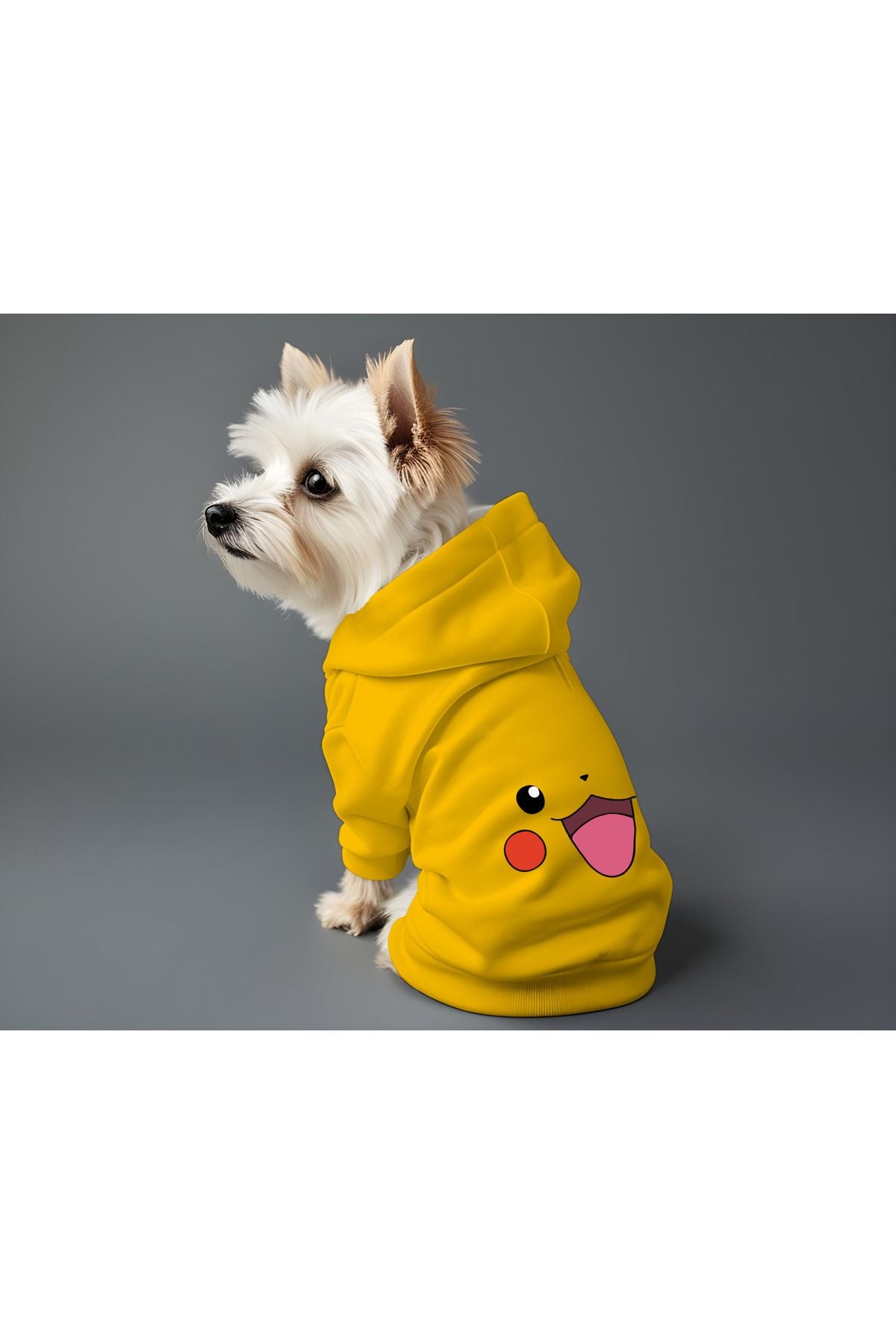 Kedi ve Köpek Kıyafeti & Elbisesi - Sarı Hoodie Pikachu