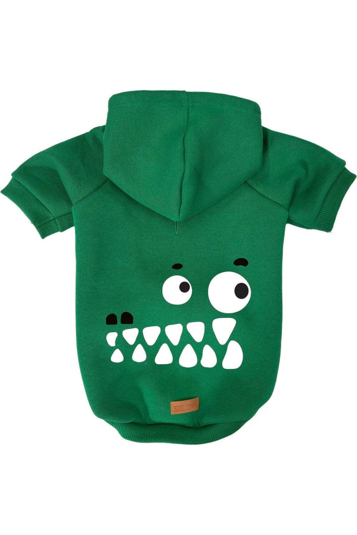 Kedi ve Köpek Kıyafeti & Elbisesi - Yeşil Hoodie Vektör Timsah