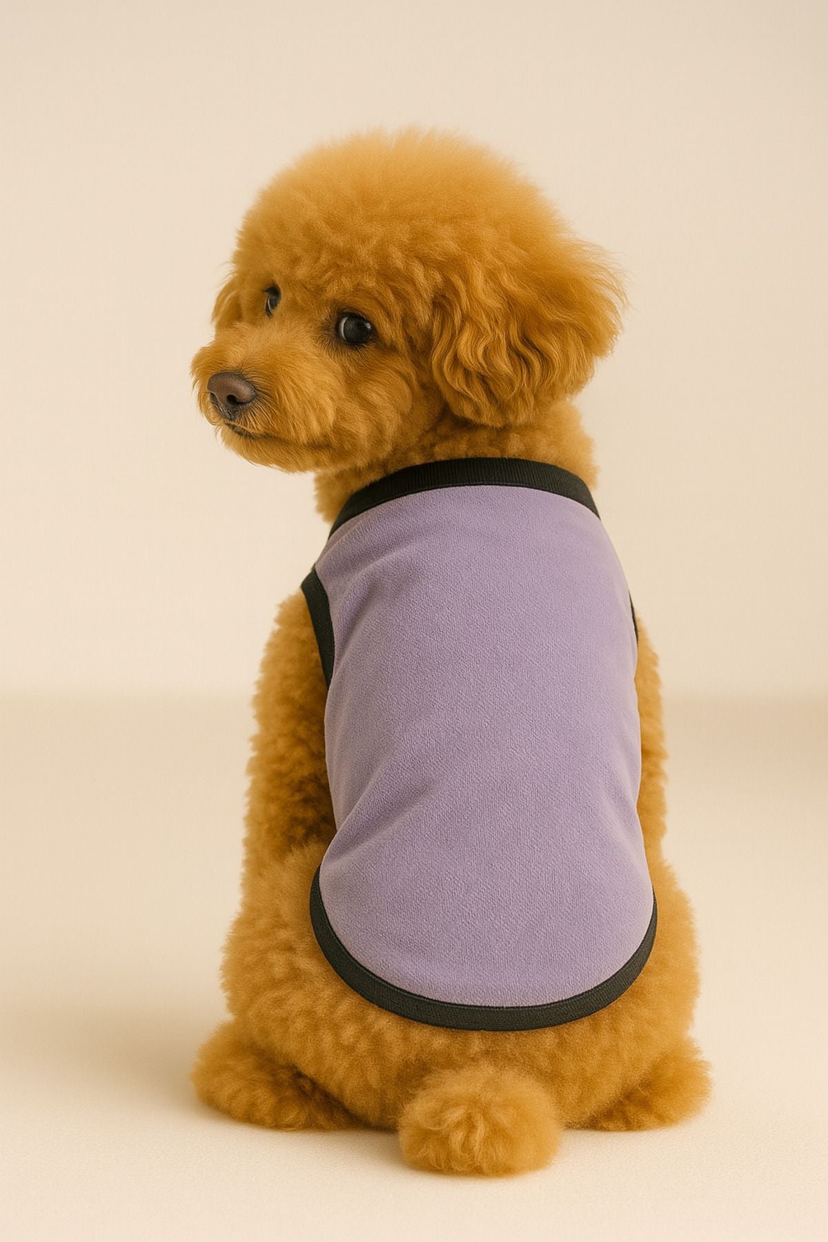 Yeni Sezon Köpek Ve Kedi Kıyafeti - Kadife Kumaş Düz Lila