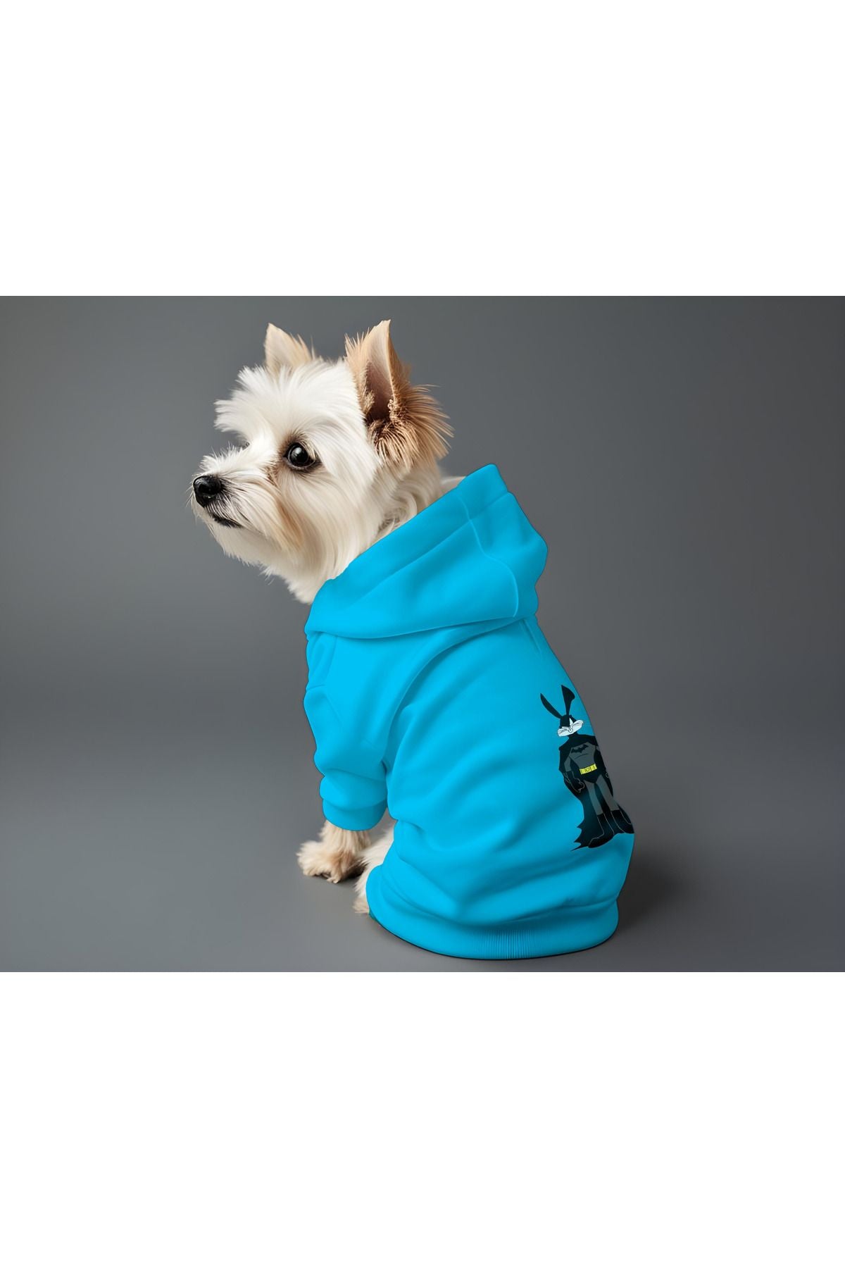 Kedi ve Köpek Kıyafeti & Elbisesi - Mavi Hoodie Batman Buggs