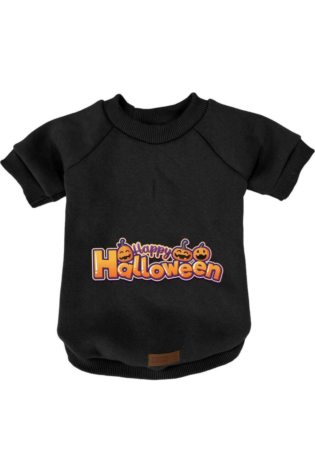 Kedi ve Köpek Kıyafeti & Elbisesi - Siyah Sweatshirt Hallowen