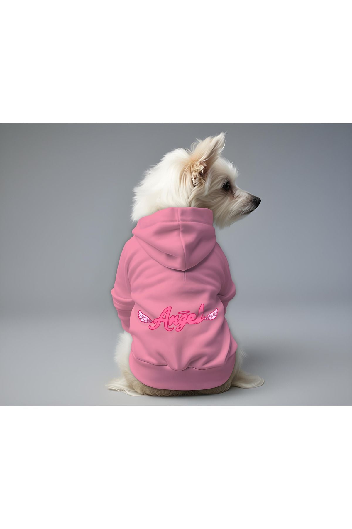 Kedi ve Köpek Kıyafeti & Elbisesi - Pembe Hoodie Angel