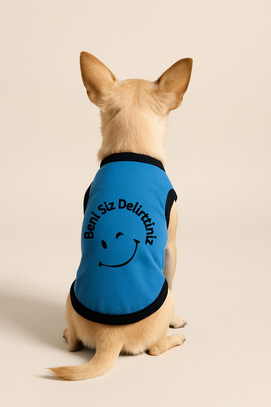 Yeni Sezon Köpek Ve Kedi Kıyafeti - Mavi Beni Siz Delirttiniz