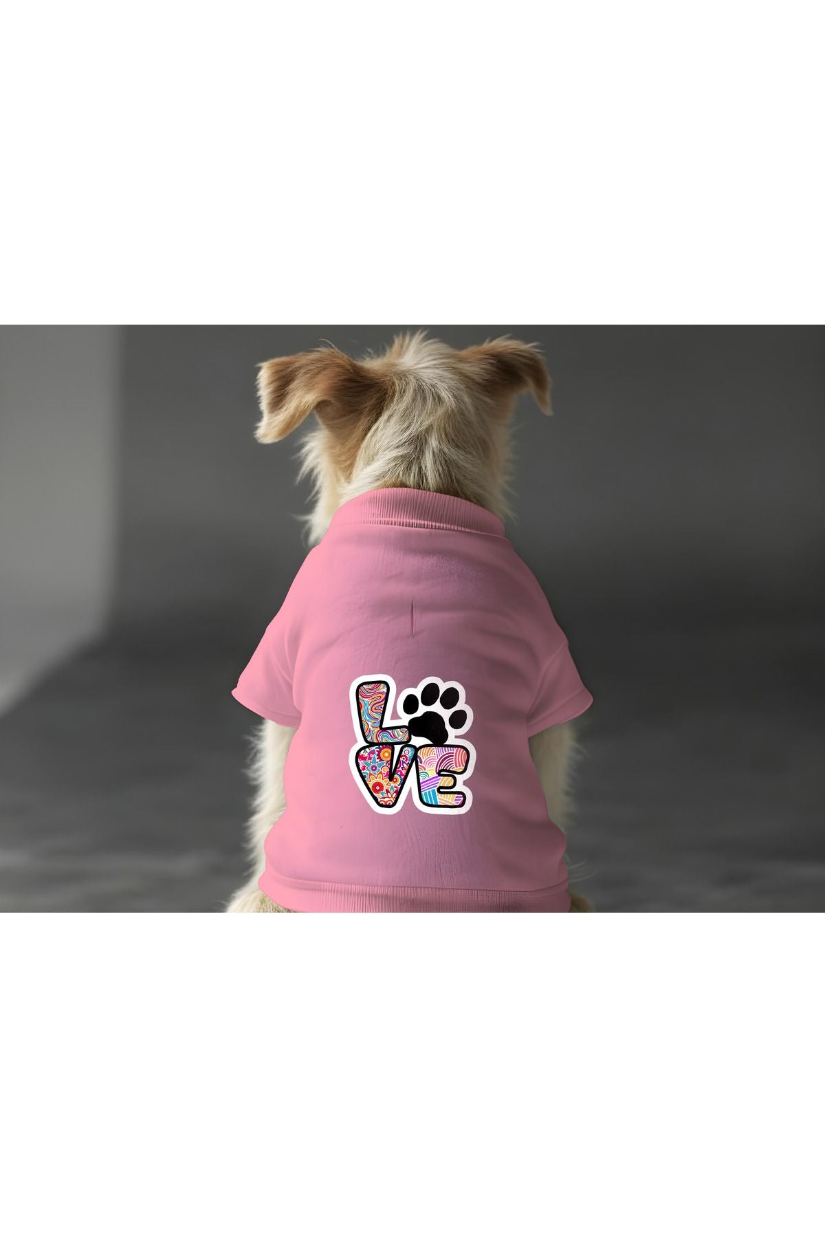 Kedi ve Köpek Kıyafeti & Elbisesi - Pembe Renkli Love