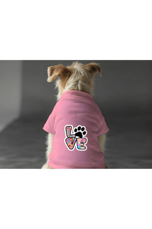Kedi ve Köpek Kıyafeti & Elbisesi - Pembe Renkli Love