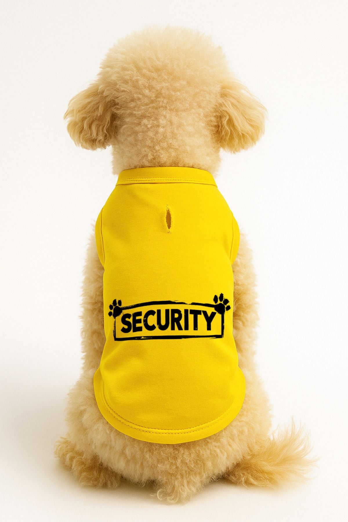Kedi ve Köpek Kıyafeti & Elbisesi - Sarı Security Atlet