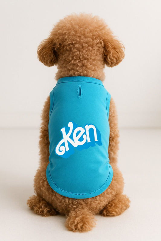 Kedi ve Köpek Kıyafeti & Elbisesi - Turkuaz Ken Atlet