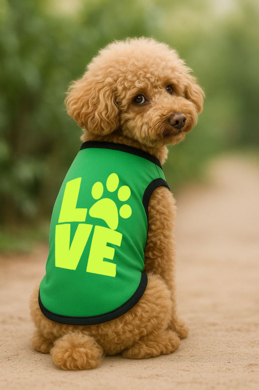 Yeni Sezon Köpek Ve Kedi Kıyafeti - Yeşil Love