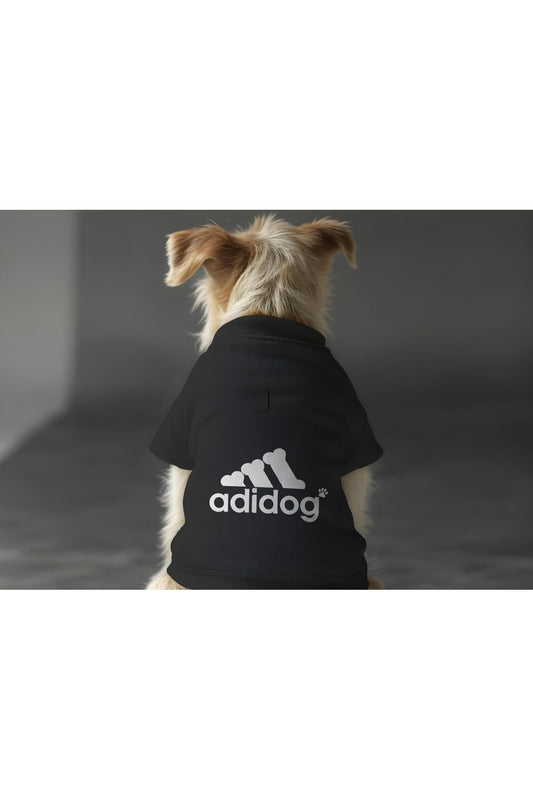 Kedi ve Köpek Kıyafeti & Elbisesi - Siyah Sweatshirt Adidog