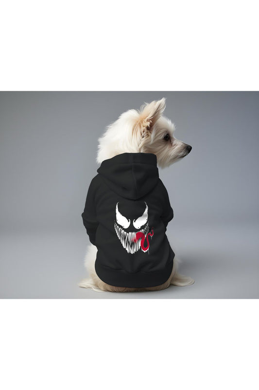 Kedi ve Köpek Kıyafeti & Elbisesi - Siyah Hoodie Venom