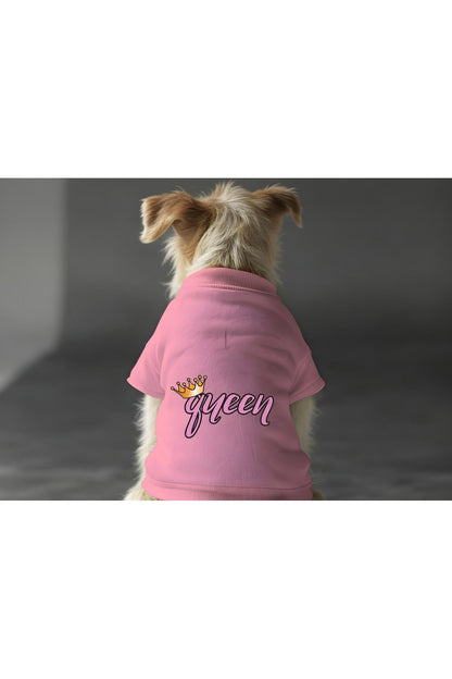 Kedi ve Köpek Kıyafeti & Elbisesi - Pembe Sweatshirt Queen