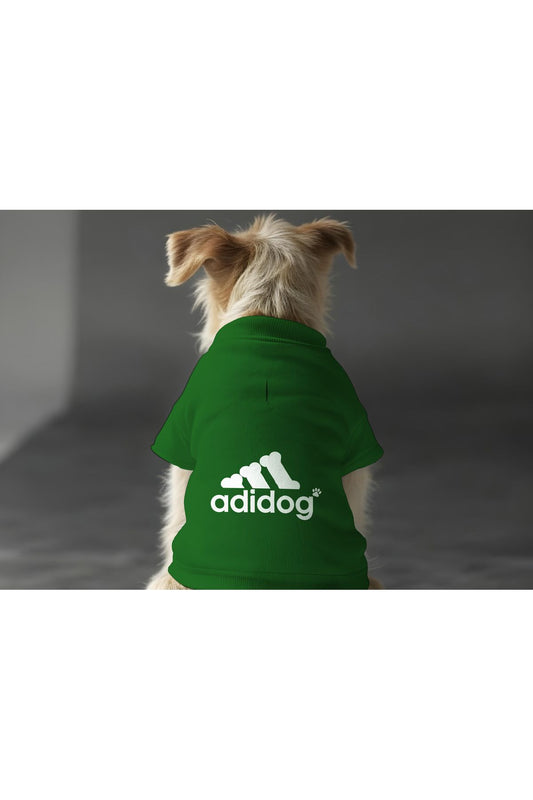 Kedi ve Köpek Kıyafeti & Elbisesi - Yeşil Sweatshirt Adidog