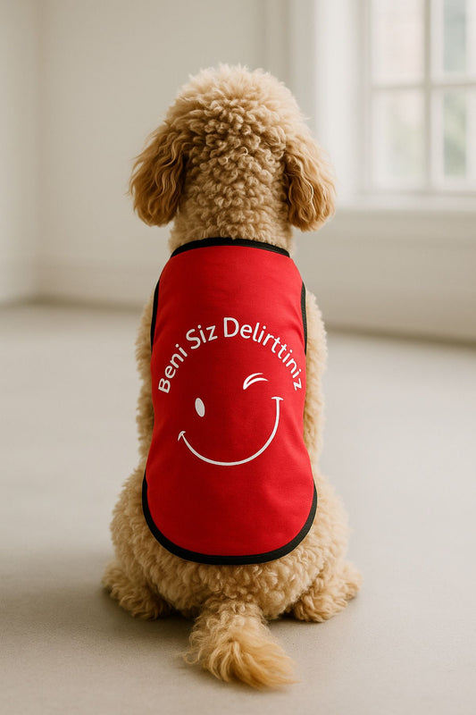 Yeni Sezon Köpek Ve Kedi Kıyafeti - Kırmızı Beni Siz Delirttiniz