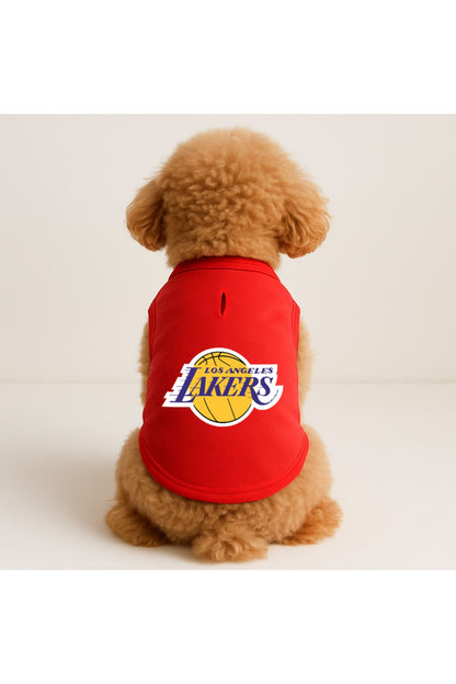 Kedi ve Köpek Kıyafeti & Elbisesi - Kırmızı Los Angeles Lakers Atlet