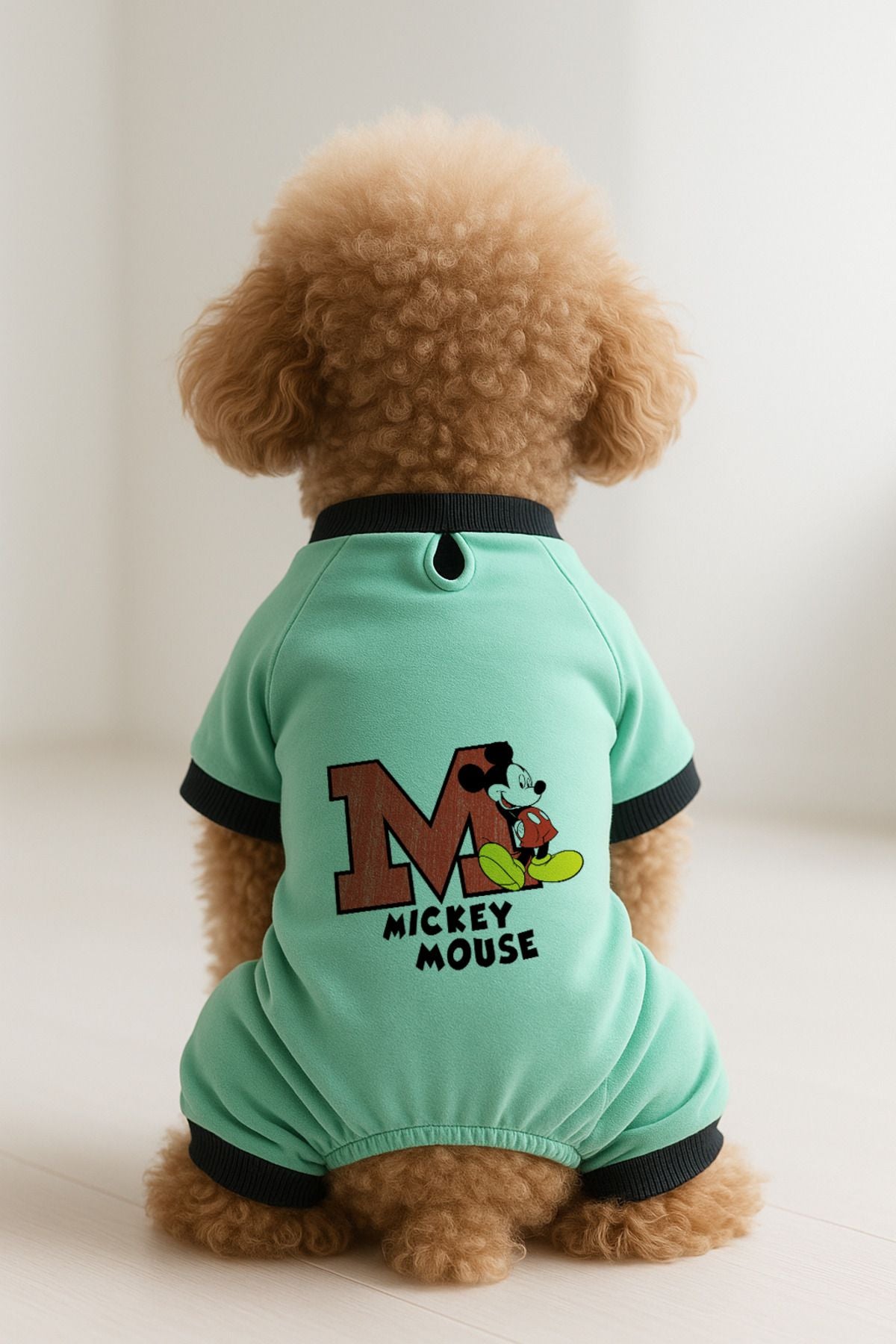 Kedi ve Köpek Kıyafeti & Elbisesi - Mint 4 Bacak Tulum Mickey Mouse