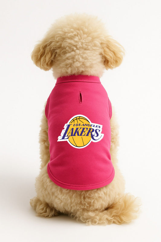 Kedi ve Köpek Kıyafeti & Elbisesi - Pembe Los Angeles Lakers Atlet