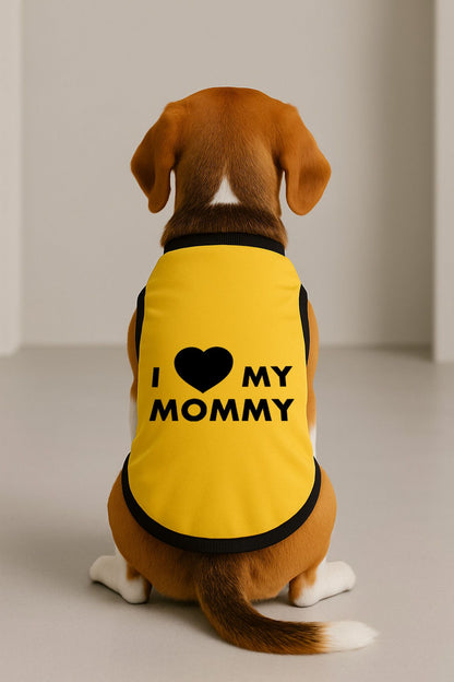 Yeni Sezon Köpek Ve Kedi Kıyafeti - Sarı I Love Mommy