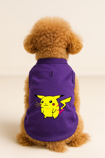 Kedi ve Köpek Kıyafeti & Elbisesi - Mor Pikachu Atlet