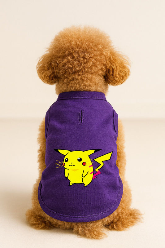 Kedi ve Köpek Kıyafeti & Elbisesi - Mor Pikachu Atlet
