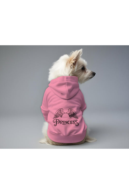 Kedi ve Köpek Kıyafeti & Elbisesi - Pembe Hoodie Prenses