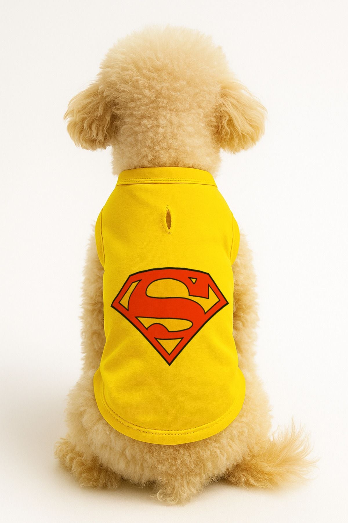 Kedi ve Köpek Kıyafeti & Elbisesi - Sarı Superman Atlet