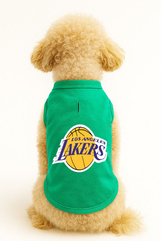 Kedi ve Köpek Kıyafeti & Elbisesi - Yeşil Los Angeles Lakers Atlet