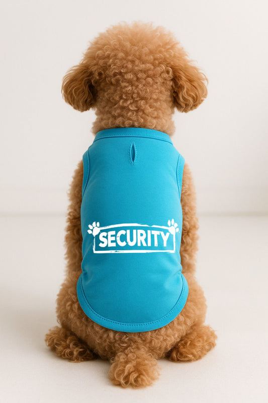 Kedi ve Köpek Kıyafeti & Elbisesi - Turkuaz Security Atlet
