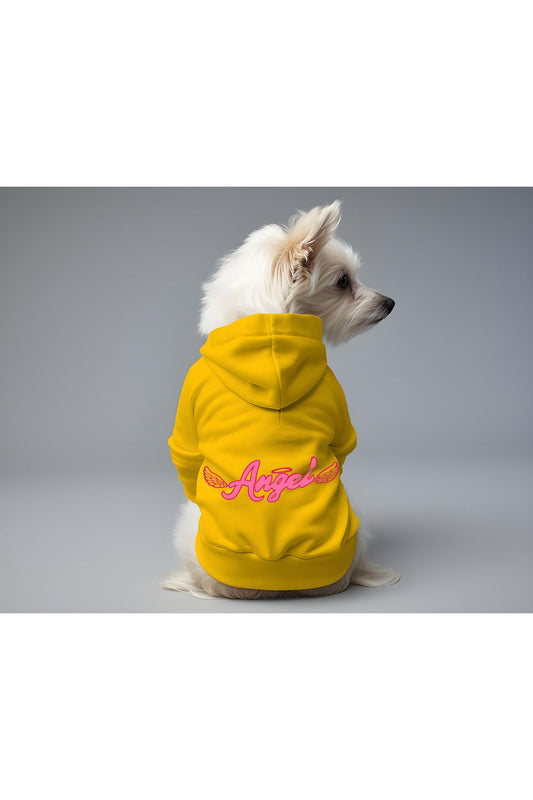 Kedi ve Köpek Kıyafeti & Elbisesi - Sarı Hoodie Angel