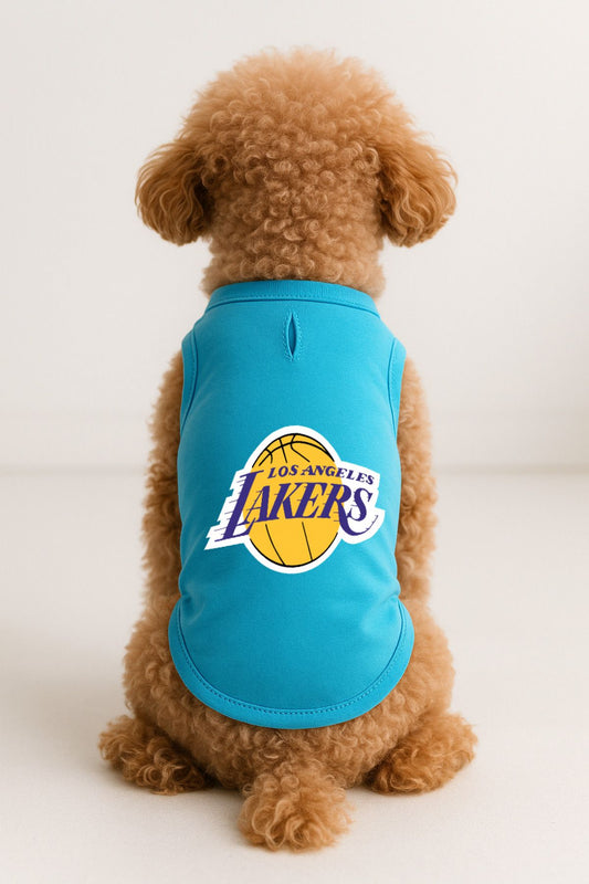 Kedi ve Köpek Kıyafeti & Elbisesi - Turkuaz Los Angeles Lakers Atlet