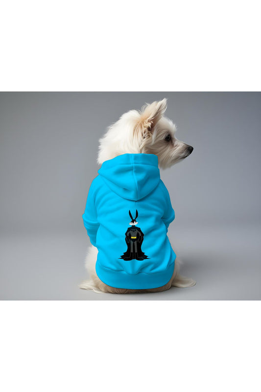 Kedi ve Köpek Kıyafeti & Elbisesi - Mavi Hoodie Batman Buggs