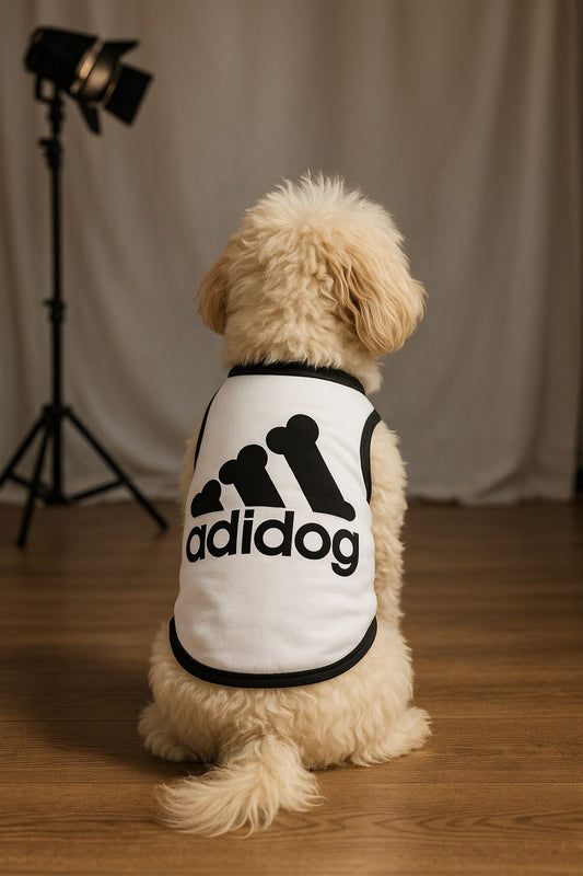 Yeni Sezon Köpek Ve Kedi Kıyafeti - Beyaz Adidog