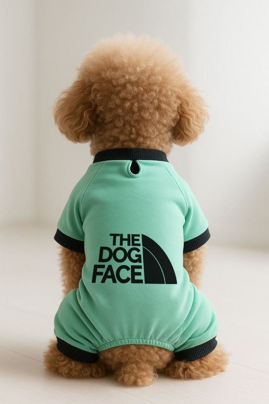 Kedi ve Köpek Kıyafeti & Elbisesi - Mint 4 Bacak Tulum The Dog Face