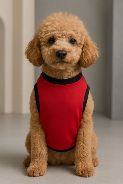Yeni Sezon Köpek Ve Kedi Kıyafeti - Düz Kırmızı
