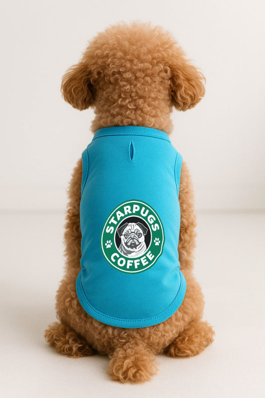 Kedi ve Köpek Kıyafeti & Elbisesi - Turkuaz Starpugs Atlet