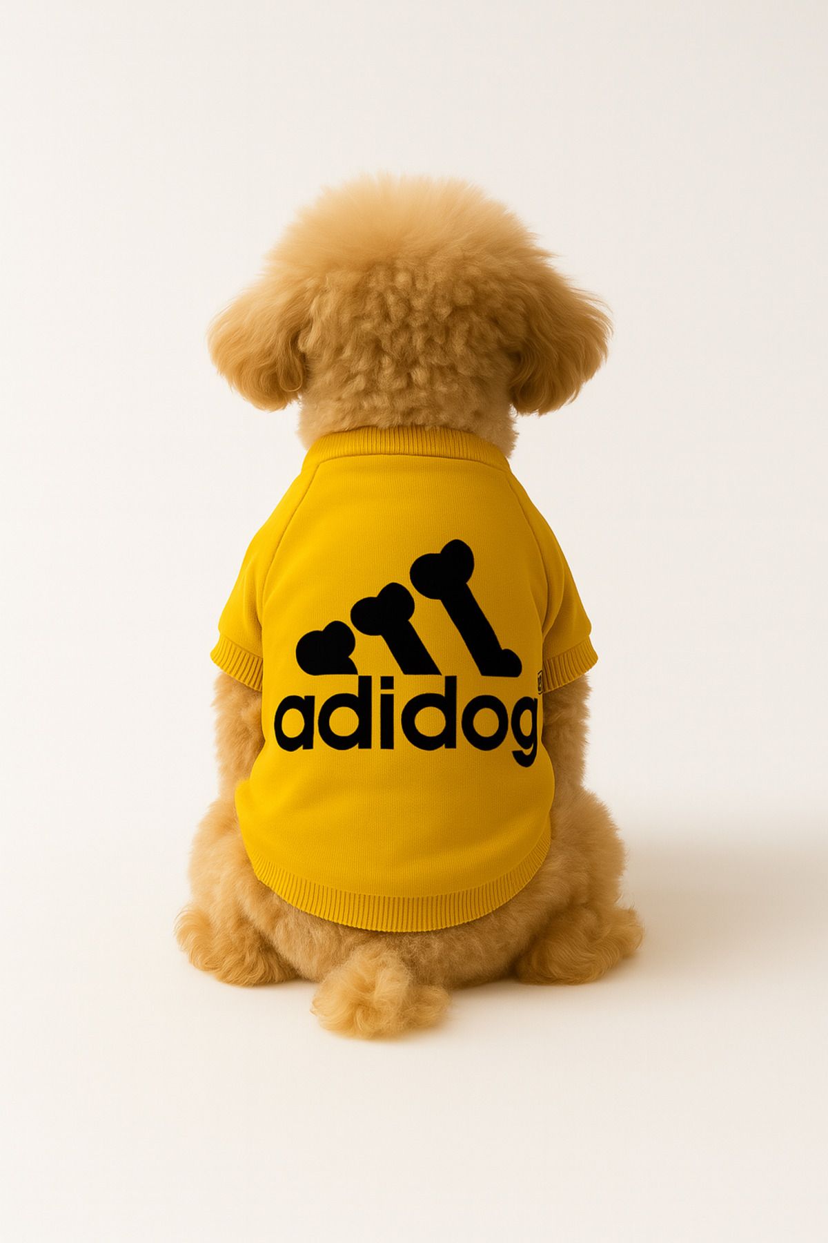 Kedi ve Köpek Kıyafeti & Elbisesi - Sarı Sweatshirt Paw Adidog