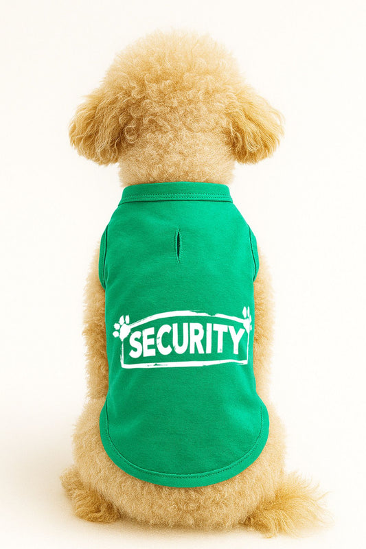 Kedi ve Köpek Kıyafeti & Elbisesi - Yeşil Security Atlet