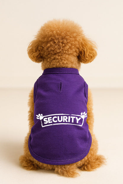 Kedi ve Köpek Kıyafeti & Elbisesi - Mor Security Atlet