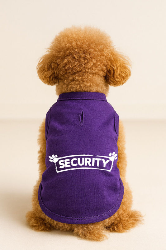 Kedi ve Köpek Kıyafeti & Elbisesi - Mor Security Atlet