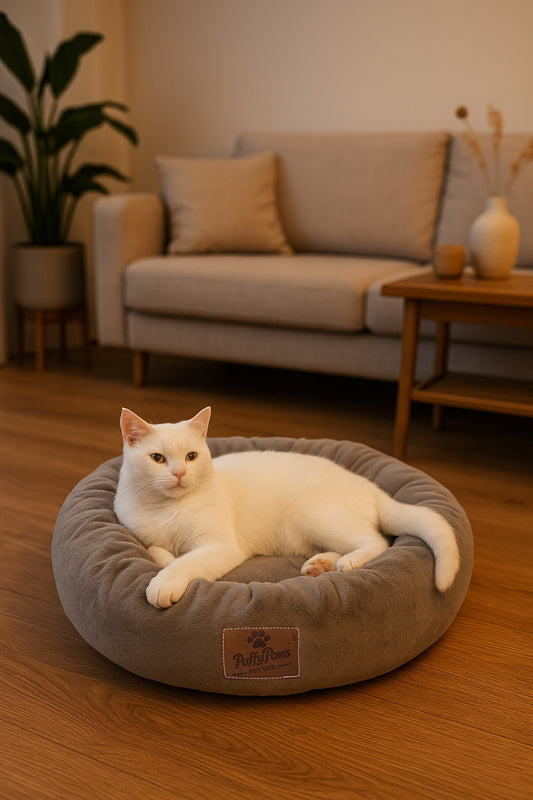 Bagel Kaymaz Taban Peluş Kedi ve Köpek Yatağı